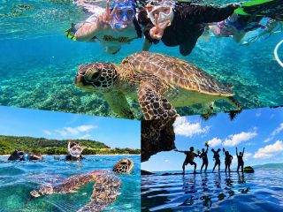 青の洞窟&シュノーケル体験!静かな海で心ほどけるひととき。足を踏み入れた瞬間、透き通る青の世界が広がります!カラフルな魚やサンゴ海亀に95%の確率で出会えます!