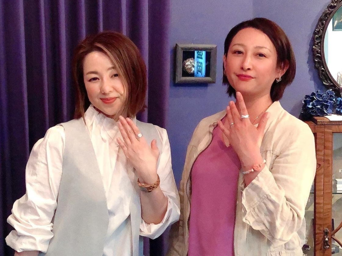 体験生徒さん、作品と共に