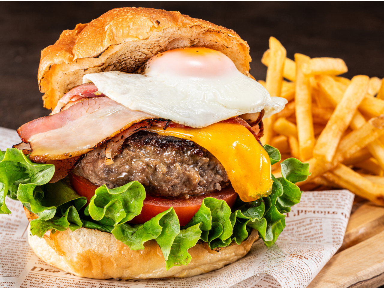 シェフオリジナル月見バーガー