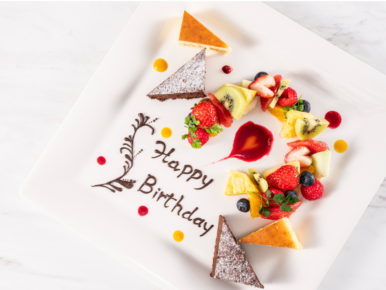 メッセージデザート※デザート内容は仕入れ都合により変更になります。