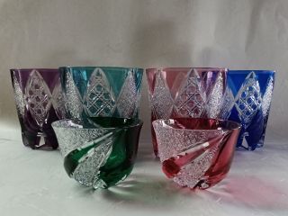 伝統工芸江戸切子の技術を学べる日本でも数少ないお教室です(レギュラー講習作品)