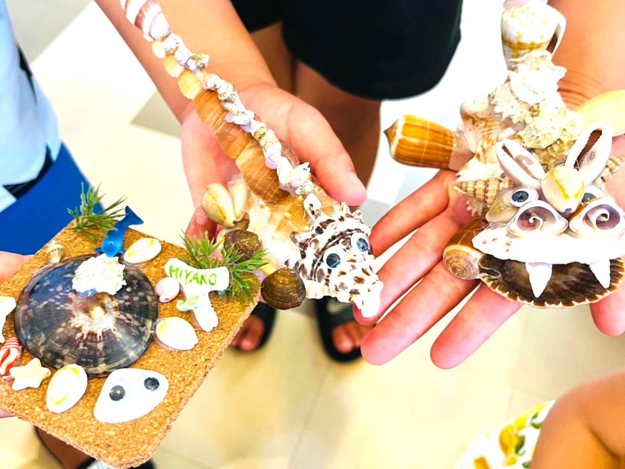 沖縄 宮古島】海宝館の貝細工体験『貝で作るどうぶつたち』おひとり様