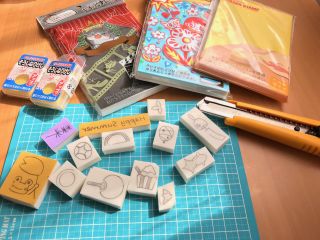 消しゴムはんこ作りに挑戦 人気急上昇中の工作です カルチャーハウスエミリア じゃらん遊び体験