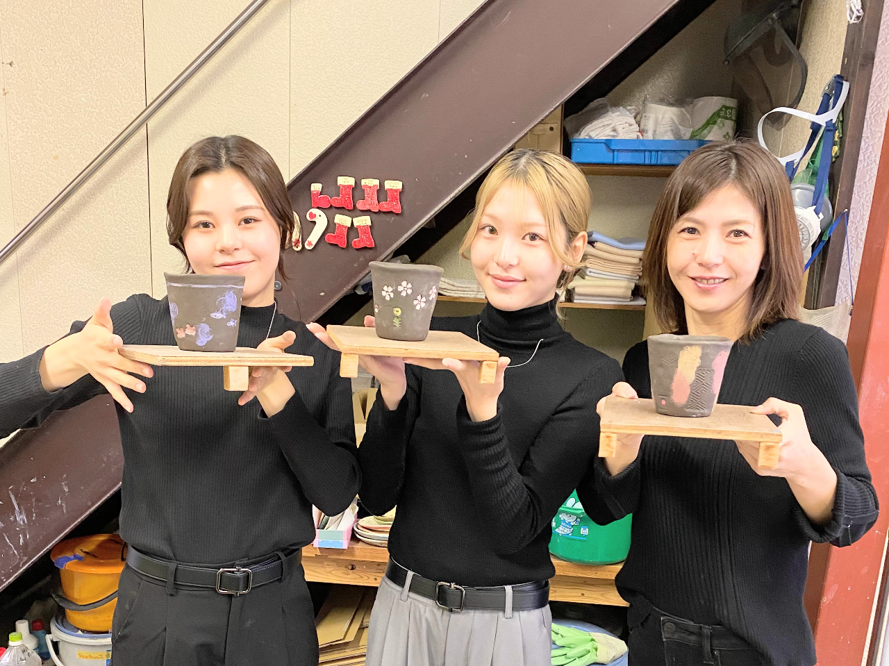 90分で完成。まんぞく!焼成を待ちます。