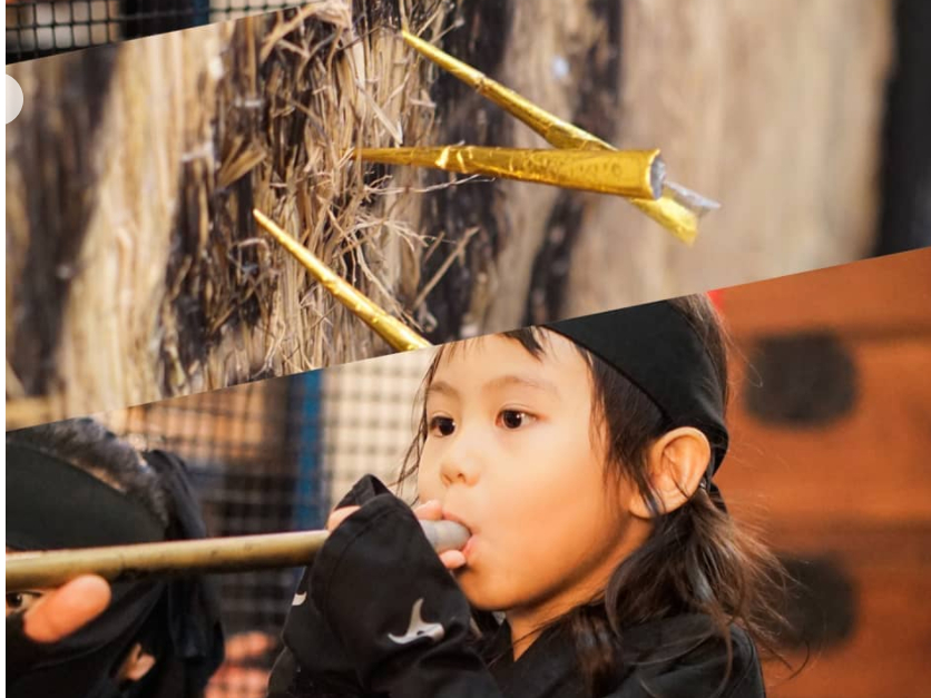 手裏剣だけじゃなく大人気の吹き矢!!