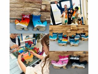 世界でひとつ!同じ物は二つと 作れません!あなただけのシーサーをお待ち帰り! 石垣島初のレジンアート体験はいかがですか?