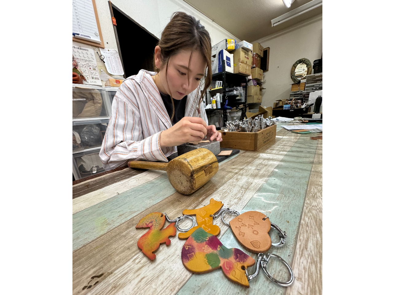 小さいお子様も大歓迎♪アニマルキーホルダー作り体験