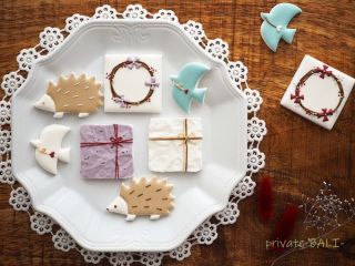 秋テーマのアイシングクッキー作り