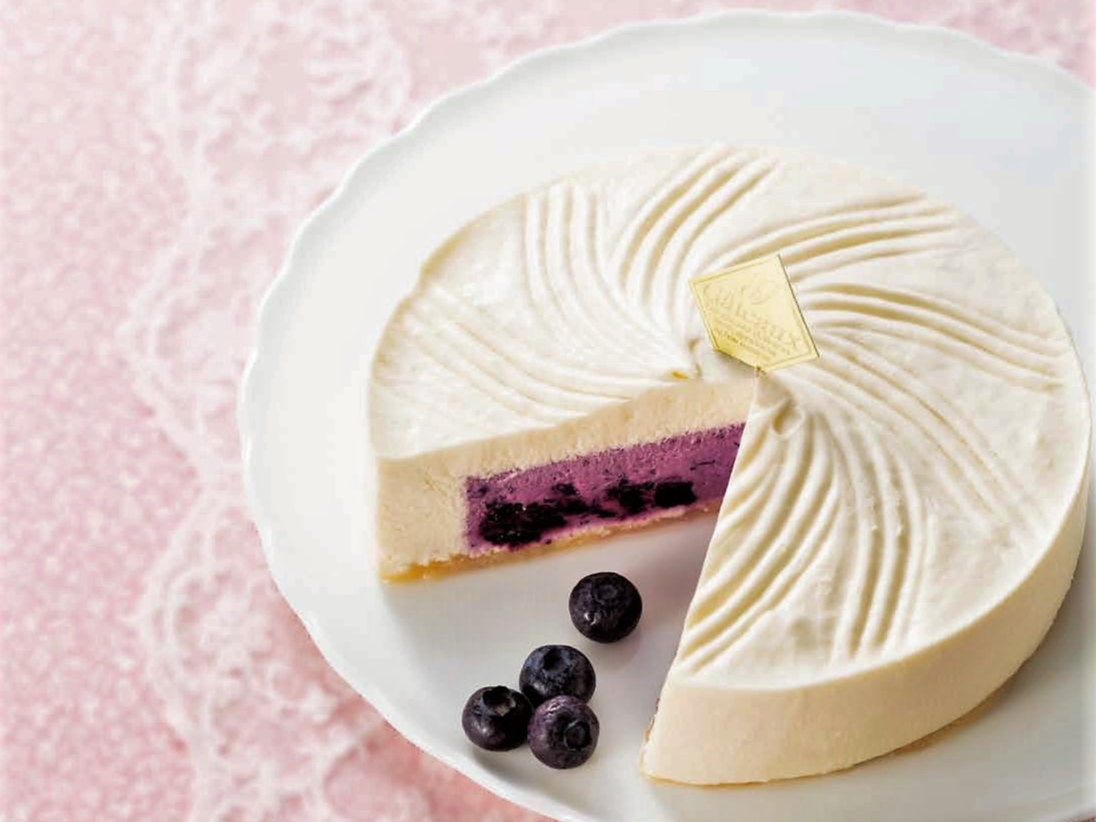 自家農園産有機ブルーベリーを使用したブルーベリーチーズケーキもお召し上がり頂けます。