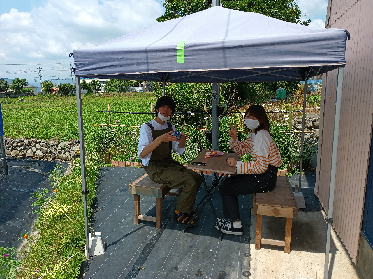 �����������ɂ��ꂽ�Ƃ��̓^�[�v�̉��ŋx�e���ǂ����I�I