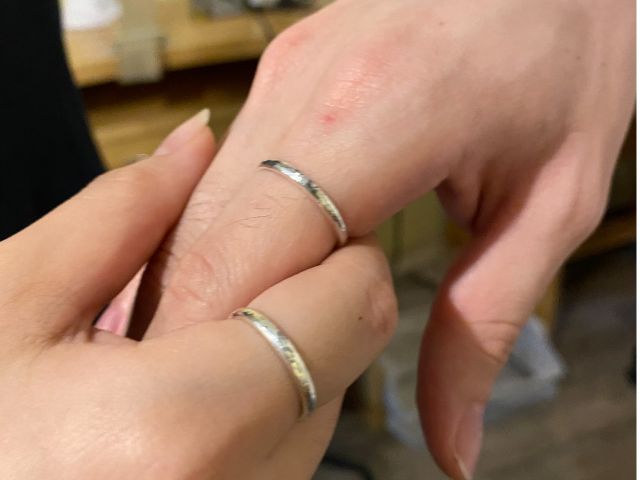 てづくりのリングを着けて沢山の思い出をつくってください!