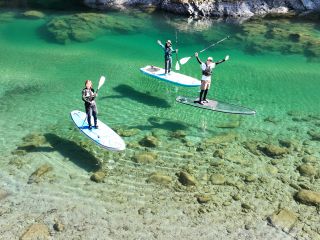 1人乗り用のSUPも大きさ、透明など色々な種類があります。立てるか不安な人は大きめがおススメ!!水中観察は透明クリスタルSUPを選択