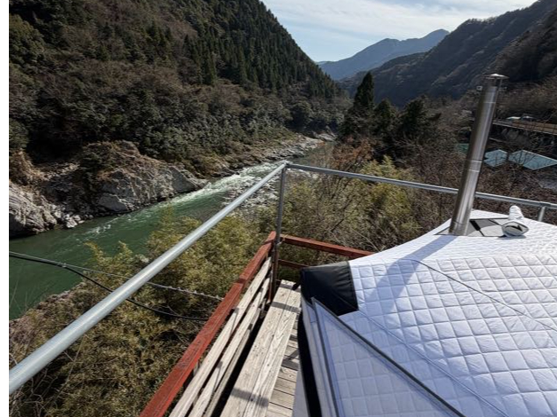 【貸切テントサウナ】吉野川の大自然でサウナを楽しむ♪