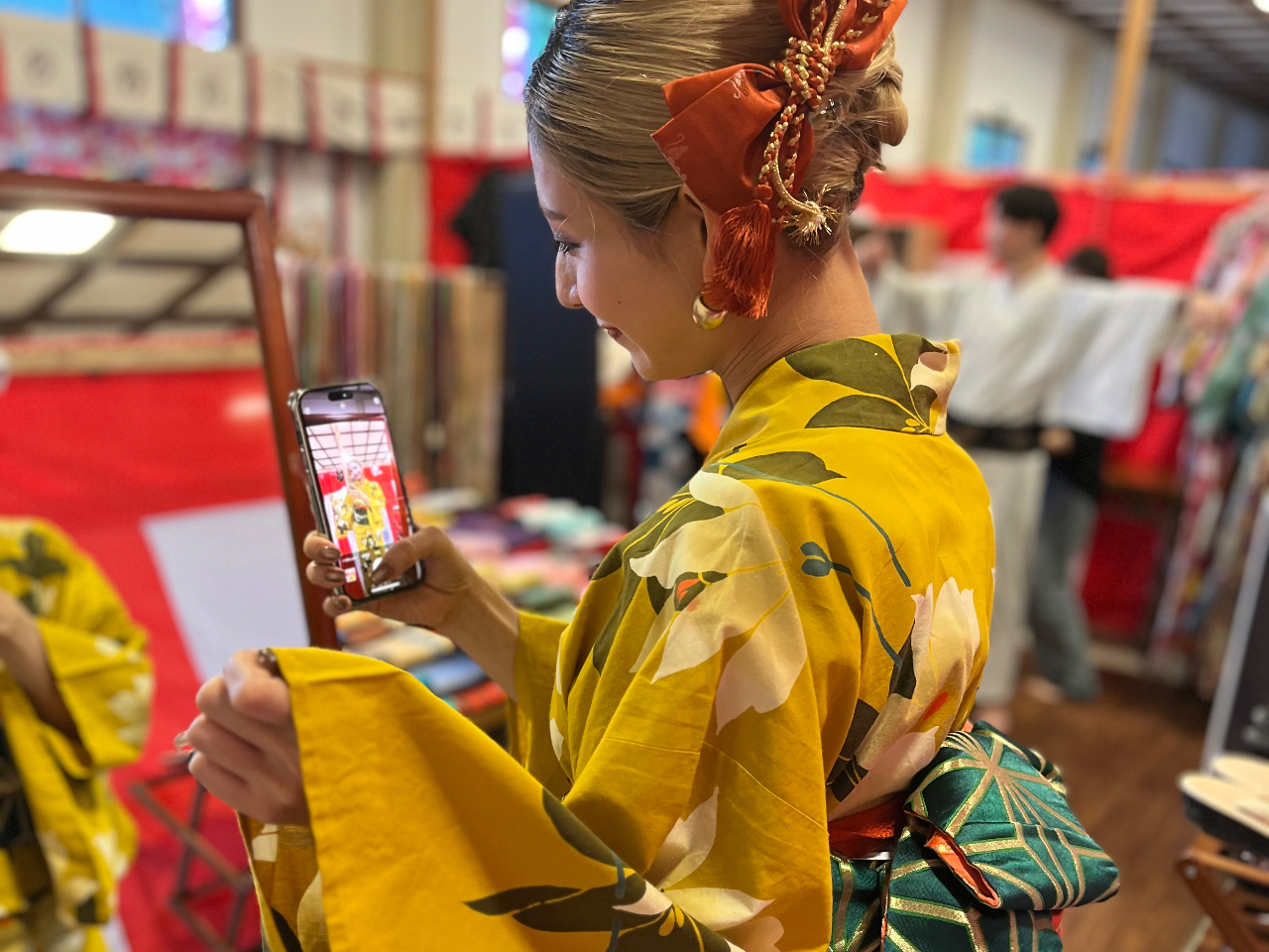 100種類以上の着物からお好みのものをコーディネートできます