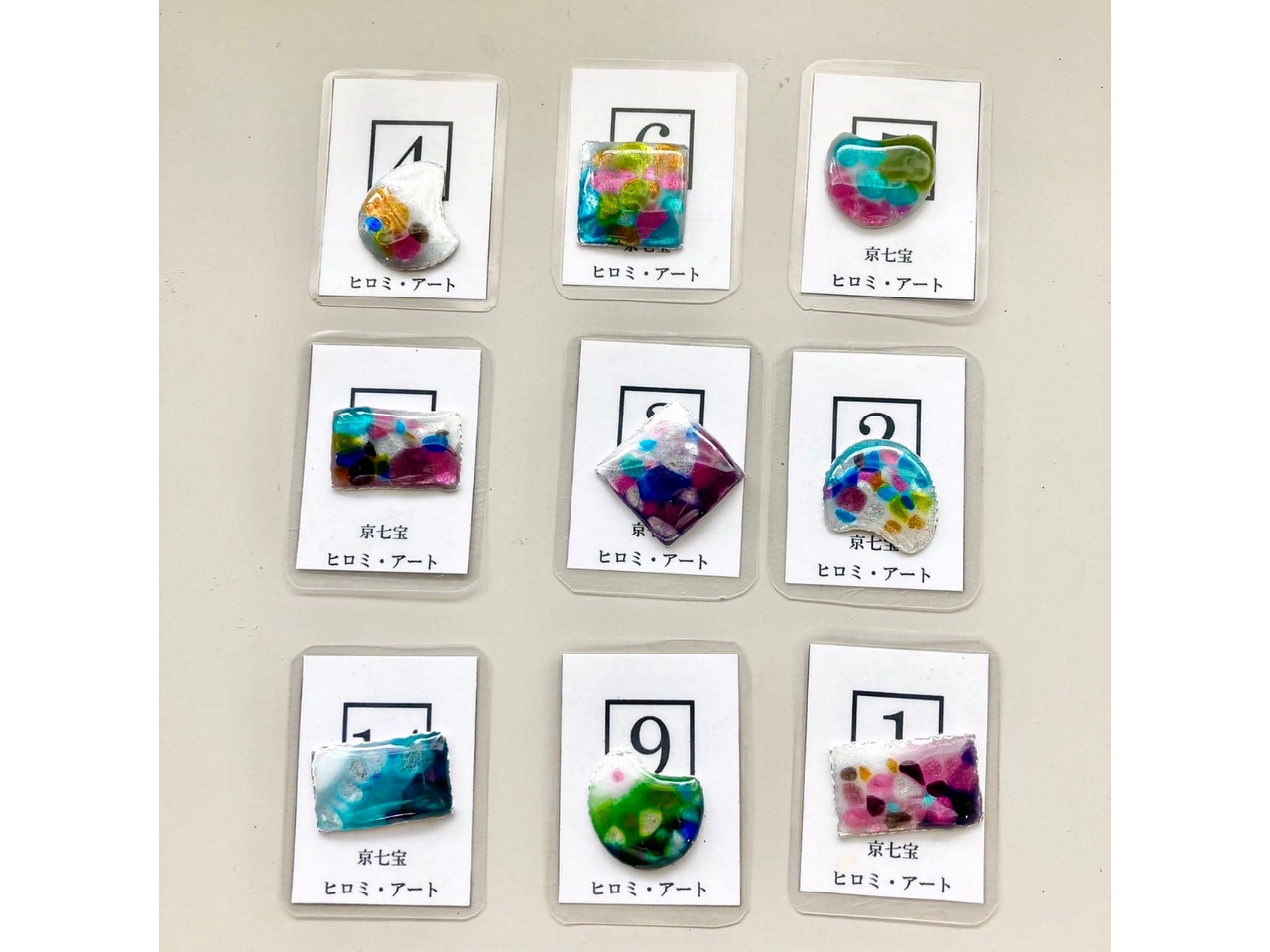 値下！未使用　京七宝師　ヒロミ・アート ブローチ　月　雲　銀製 6e5d0ec0f5bfb6a0985e0f064af622