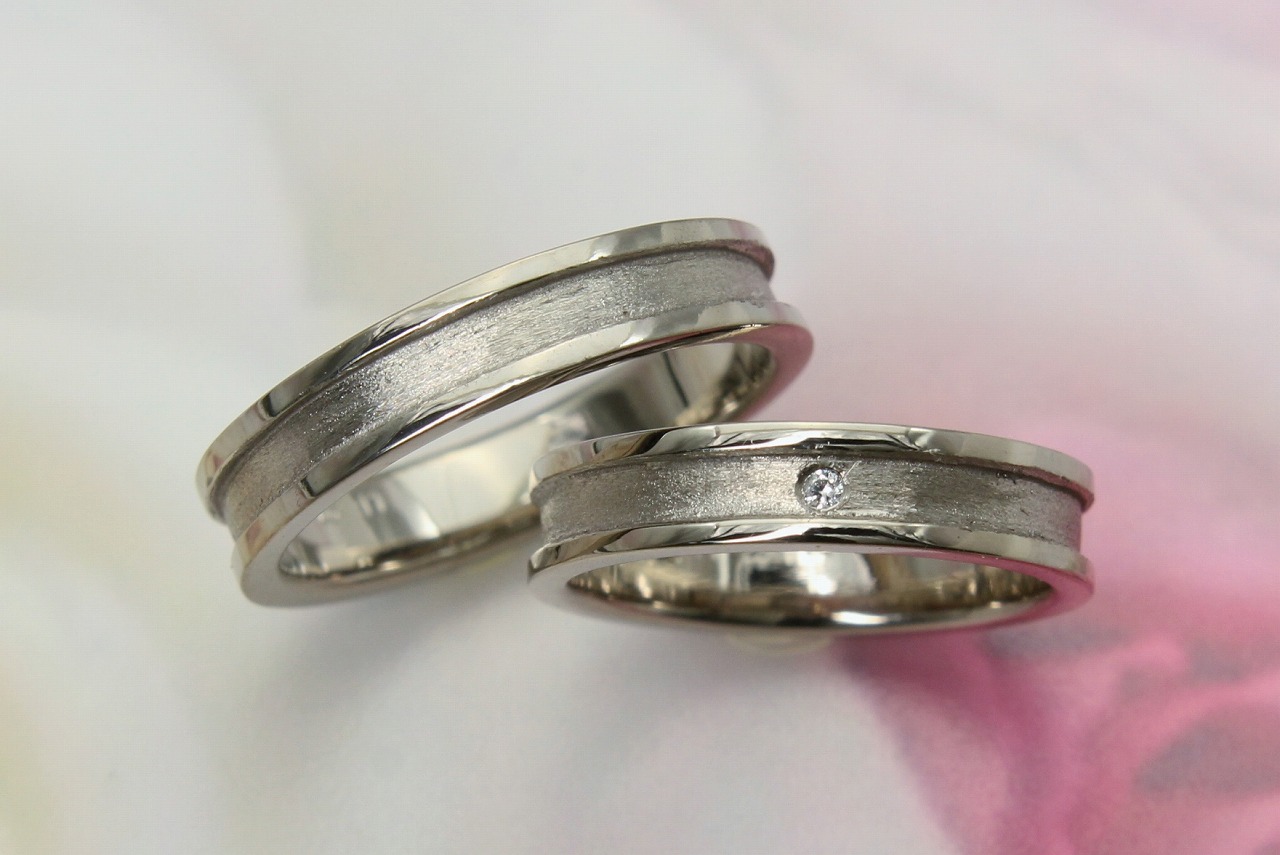 本格ペアリング・結婚指輪作り♪】既製品にはないお二人だけの