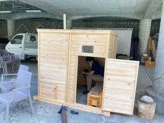 木製組立サウナでととのい体験♪