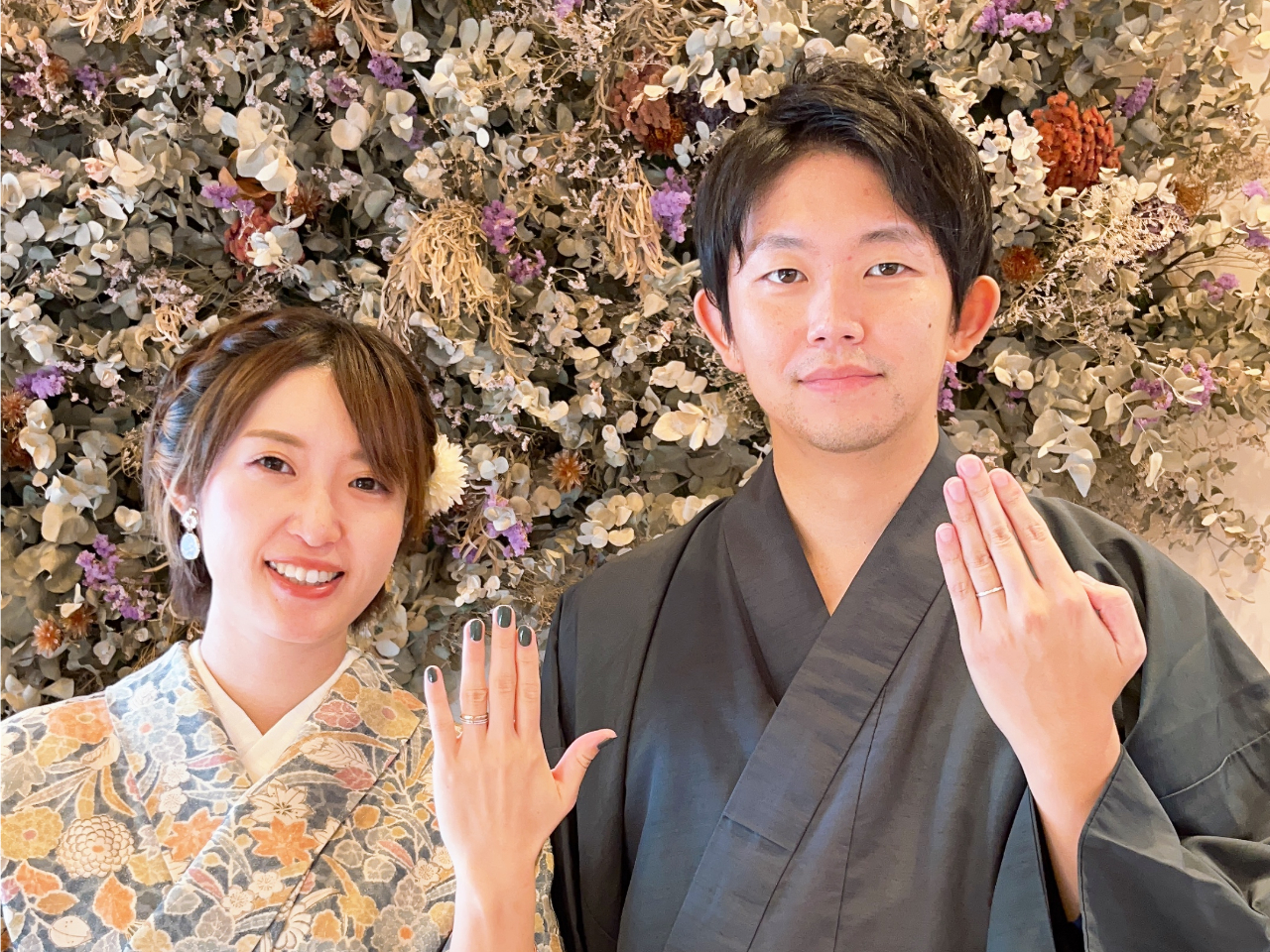 ドライフラワーに囲まれた空間で世界に1つだけの特別なリング制作。