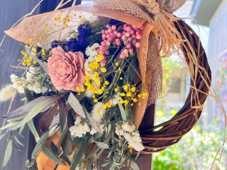 ナチュラルなリーススワッグ