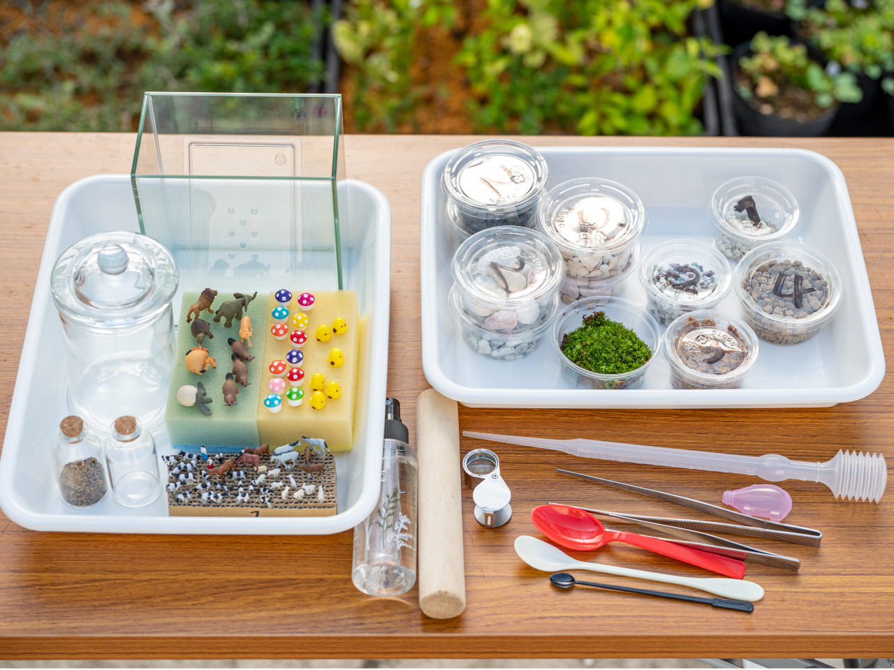 製作道具一式の一例。プランによって多少異なります。