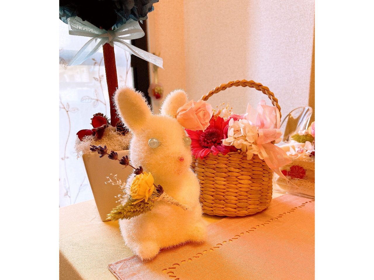 新横浜】自分だけの花束ウサギ作り◇プリザーブドフラワー