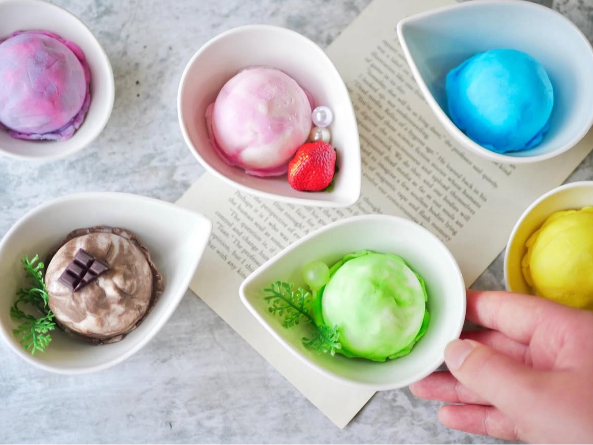 \バブルアイスクリームバー作り/髪まで全身洗える手作りせっけん♪親子にオススメ☆