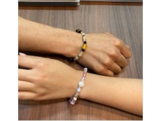 同じ天然石を使ってペアーにするのもおすすめです。楽しい旅の思い出や記念日にぜひぜひ!!