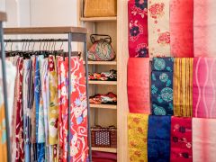 【Keit店内】色とりどりの着物や帯が皆さまをお待ちしています☆