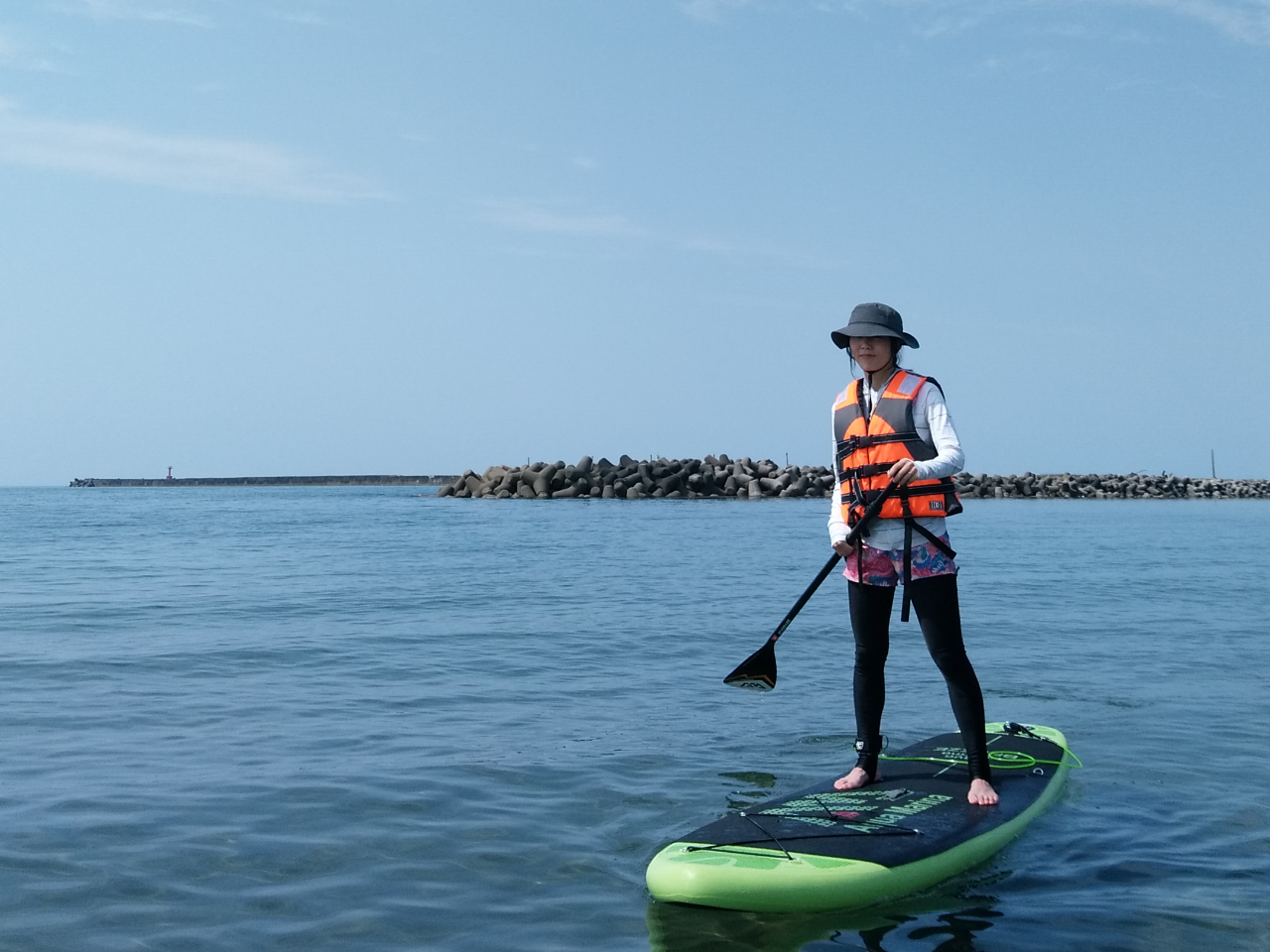 ほとんどの方は初体験SUP!!