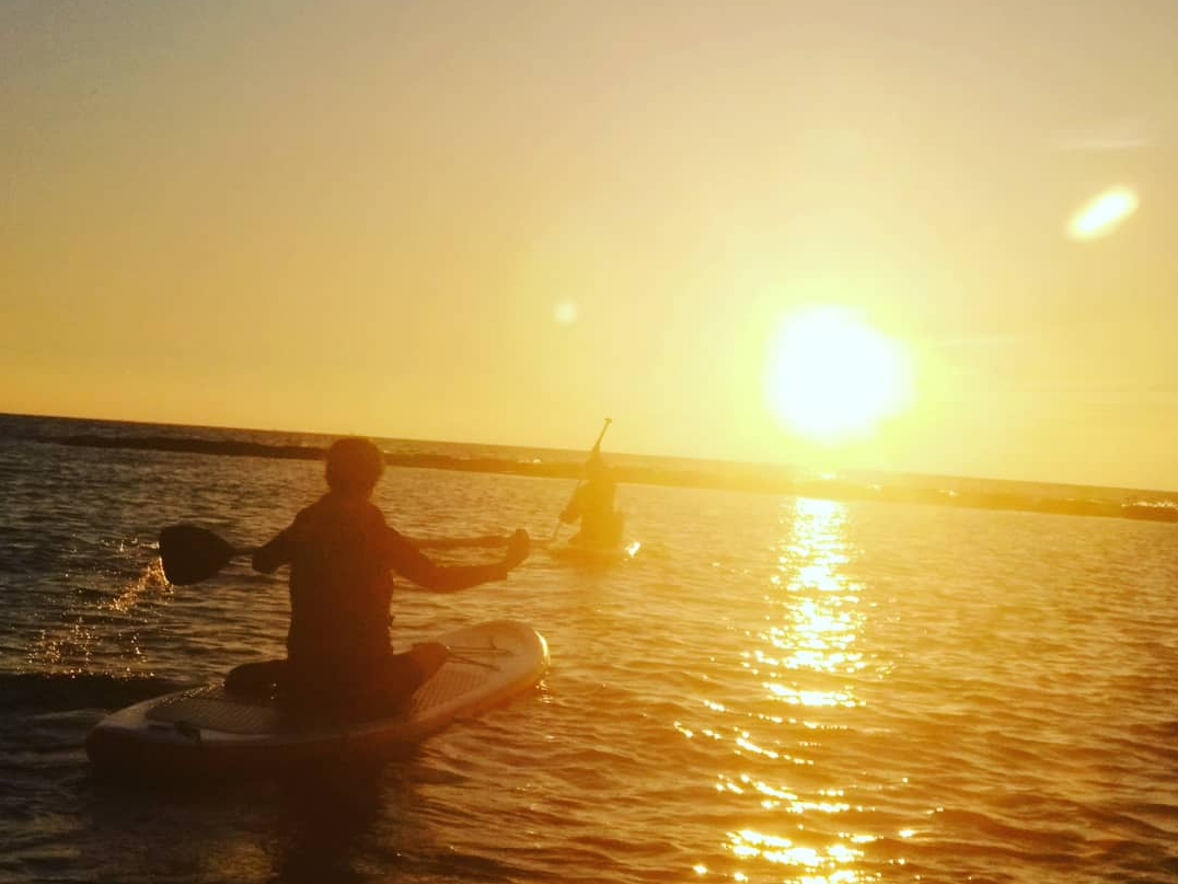 夕陽に向かって漕いでみよう〜