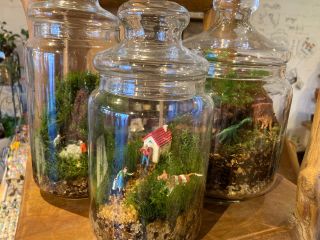 阿蘇に来て世界にひとつしかないお土産を作って帰ろう!苔テラリウムの中に物語を描く!一度作ったらハマってしまう人続出!手提げに入れてお持ち帰り頂けます!