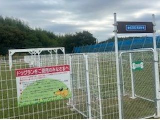 開放的なドッグランでリフレッシュできます!