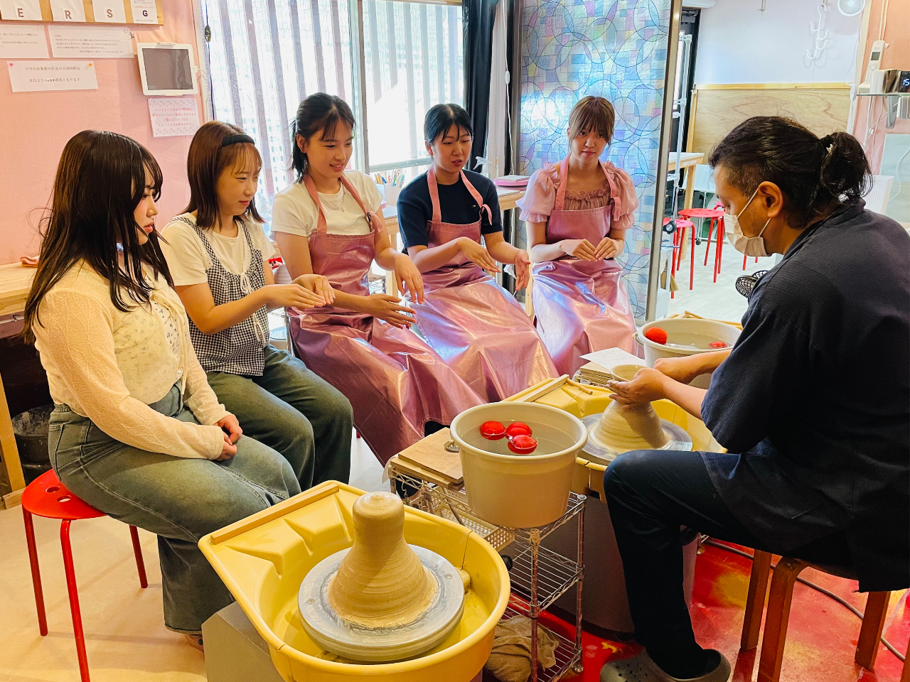 岐阜県土岐市・瀬戸市せと品野IC~車18分、貸切個室ろくろ陶芸&手びねり小物造り...