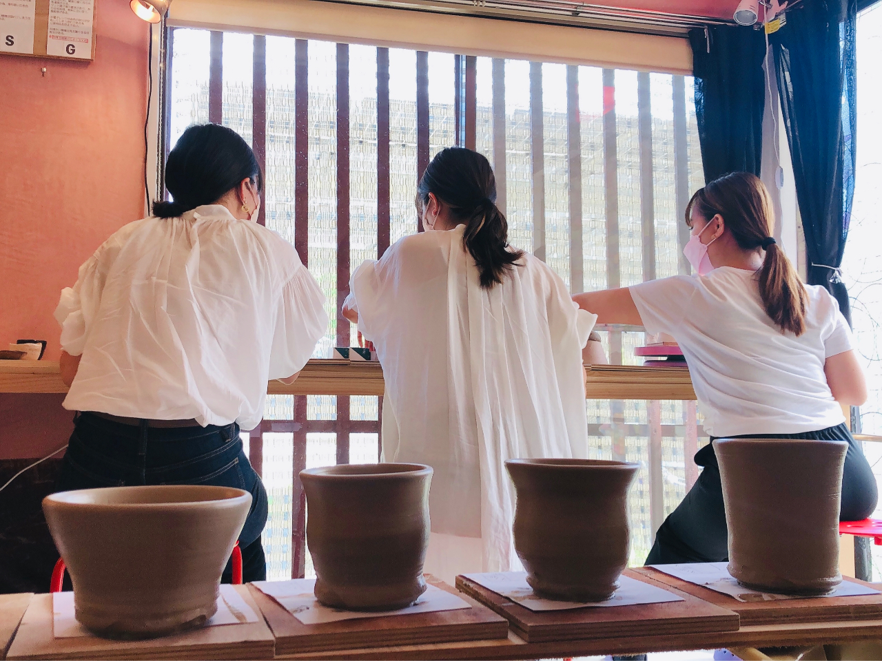 岐阜県土岐市・瀬戸市せと品野IC~車18分、貸切個室ろくろ陶芸&手びねり小物造り...