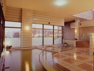 大小2つとバイブラ1つの浴槽があり、サウナ室、水風呂も完備。