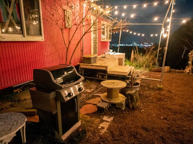 オプションでBBQグリルも利用可能。