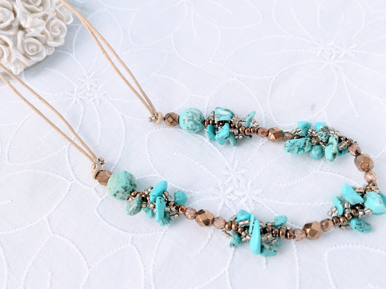 【体験】ターコイズサザレのネックレス♪ 手ぶらでご参加 ☆女性限定