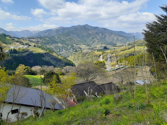 お宿裏山からの眺め