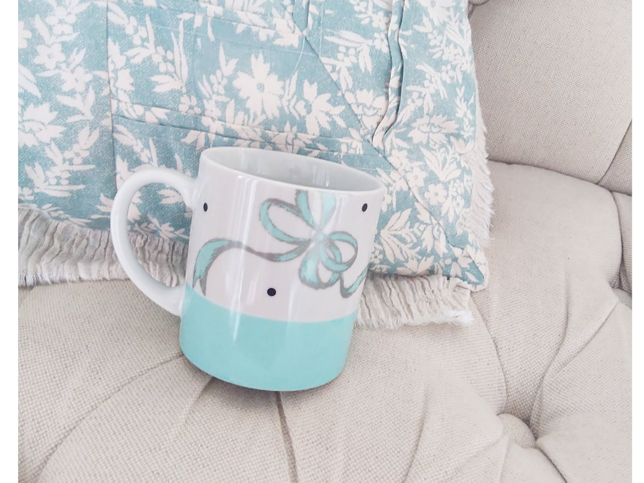 お教室で人気のリボンマグ。レンジ対応で毎日使えます。