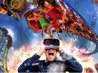 XCUBE人気No.1!VRでジェットコースターが体験できる「9DVR」。街中を駆けたり、恐竜に襲われたり様々な体験があなたを待っています。