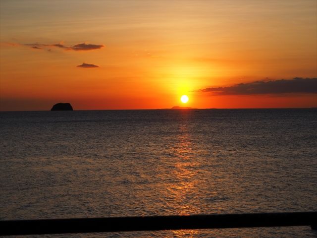 サンセット 海外ツアーにて