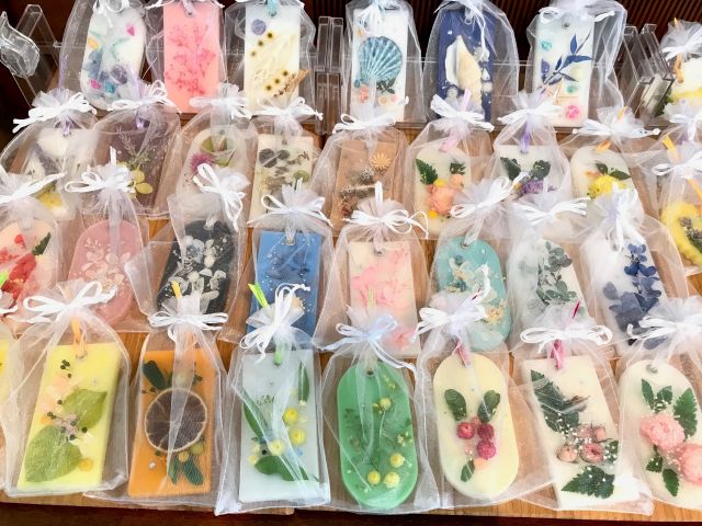 丸形、角形、組み合わせ自由で3つ作れます