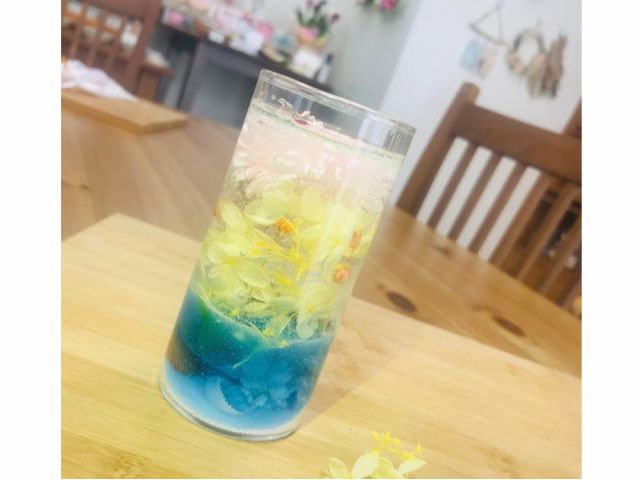 お客様作品 海に咲くお花のような美しい仕上がりです