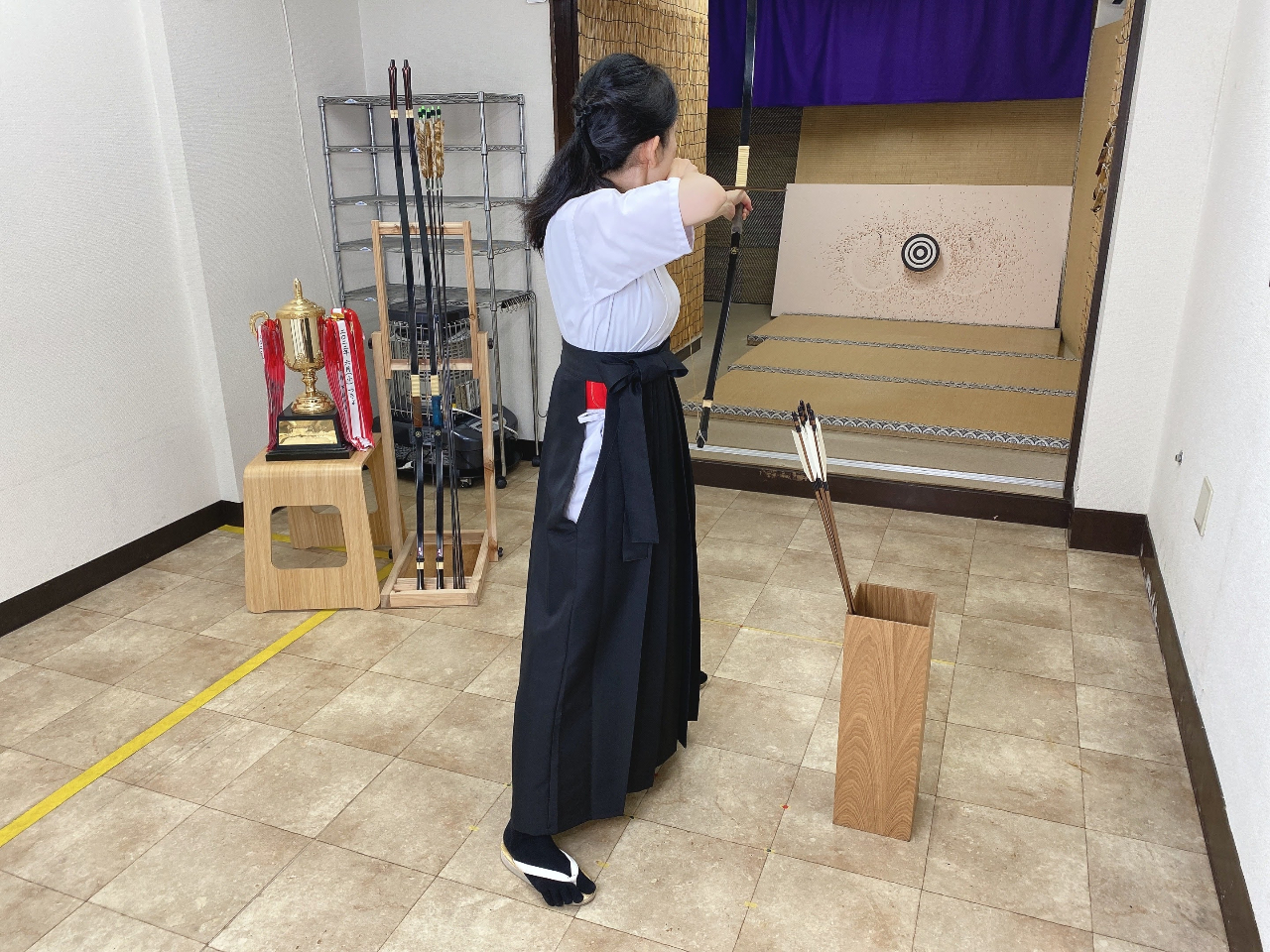 弓道体験 幼児 小学生 中学生 大人も子供も楽しめる 半弓道を体験しよう 弓道教室 半弓道場ゆみやさん じゃらん遊び体験