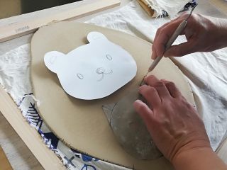 手びねり体験中
