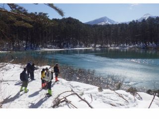 るり沼からの磐梯山の絶景