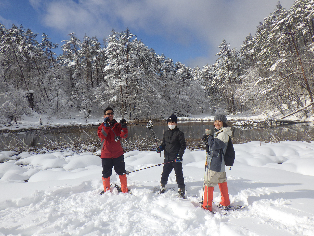 青と白の世界。