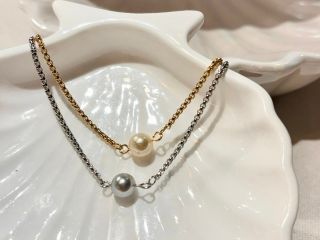 【ブレスレット/スライドボール(シルバー・ゴールド)】