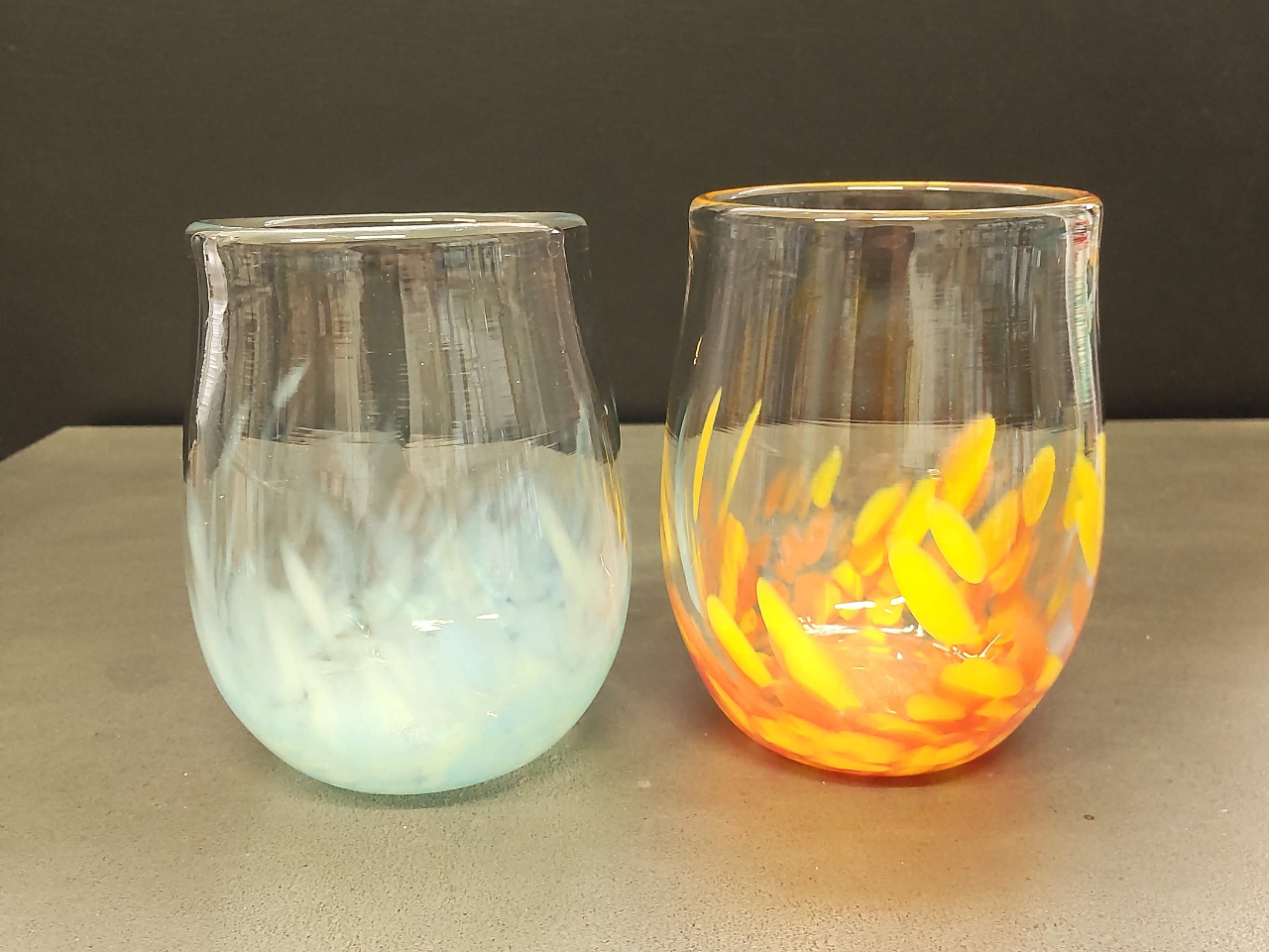 2色の組み合わせは無限大!水色×うす緑と黄色×オレンジ