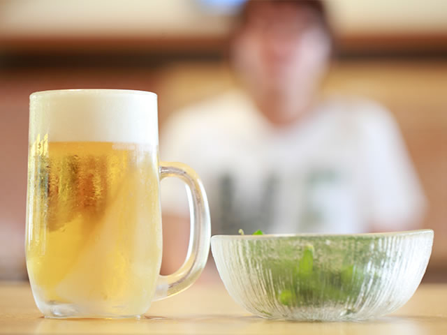入浴と生ビール&枝豆がセット【生ビールプラン】